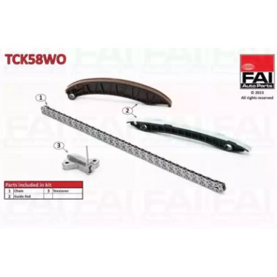 Комплект цели привода распредвала TCK58WO FAI AutoParts - купить в магазине запчастей по Украине