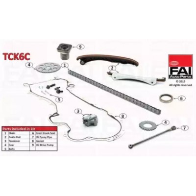 Комплект цели привода распредвала TCK6C FAI AutoParts - купить в магазине запчастей по Украине