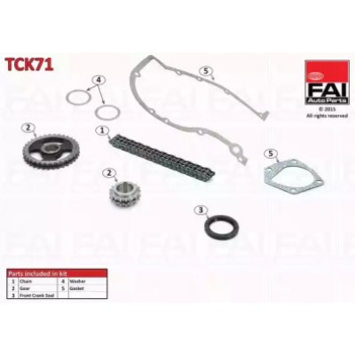 Комплект цели привода распредвала TCK71 FAI AutoParts - купити в магазині запчастин по Україні