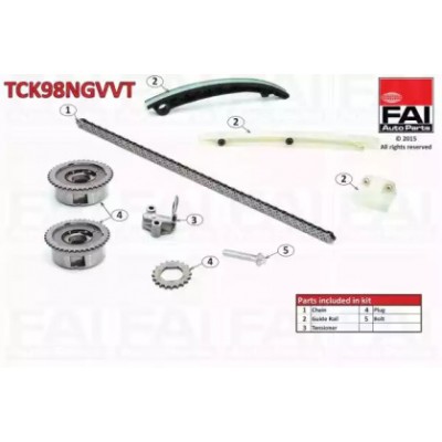 Комплект цели привода распредвала TCK98NGVVT FAI AutoParts - купить в магазине запчастей по Украине