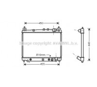Радиатор, охлаждение двигателя AVA QUALITY COOLING TO2259 TO2259 AVA QUALITY COOLING - купить в магазине запчастей по Украине
