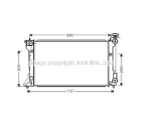 TO2332 AVA QUALITY COOLING - купити в магазині запчастин по Україні