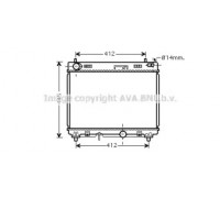Радиатор, охлаждение двигателя AVA QUALITY COOLING TO2358 TO2358 AVA QUALITY COOLING - купить в магазине запчастей по Украине