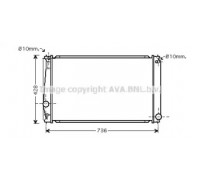 TO2419 AVA QUALITY COOLING - купить в магазине запчастей по Украине
