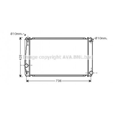 Радиатор, охлаждение двигателя TO2419 AVA QUALITY COOLING - купить в магазине запчастей по Украине
