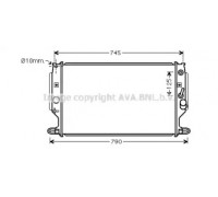 TO2704 AVA QUALITY COOLING - купить в магазине запчастей по Украине