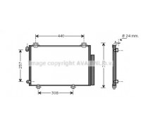 Конденсатор, кондиционер AVA QUALITY COOLING TO5267D TO5267D AVA QUALITY COOLING - купить в магазине запчастей по Украине