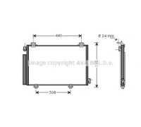 Конденсатор, кондиционер AVA QUALITY COOLING TO5382D TO5382D AVA QUALITY COOLING - купить в магазине запчастей по Украине