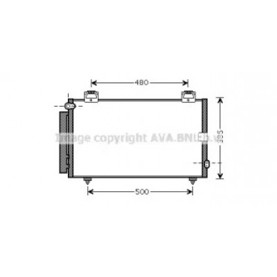 Конденсатор, кондиционер TO5594 AVA QUALITY COOLING - купить в магазине запчастей по Украине