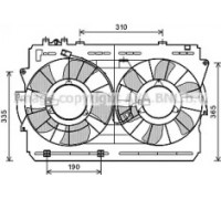 Вентилятор, охлаждение двигателя AVA QUALITY COOLING TO7570 TO7570 AVA QUALITY COOLING - купить в магазине запчастей по Украине