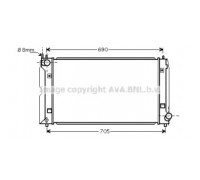 TOA2403 AVA QUALITY COOLING - купить в магазине запчастей по Украине