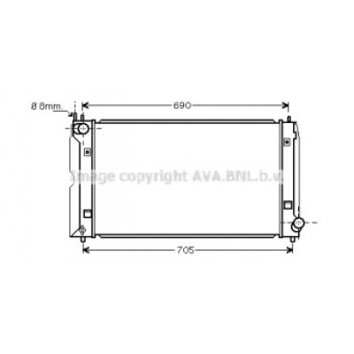 Радиатор, охлаждение двигателя TOA2403 AVA QUALITY COOLING - купить в магазине запчастей по Украине