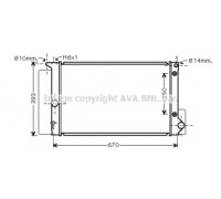 TOA2474 AVA QUALITY COOLING - купить в магазине запчастей по Украине