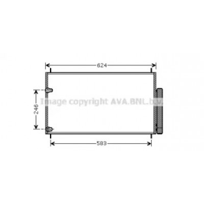 Конденсатор, кондиционер TOA5405D AVA QUALITY COOLING - купить в магазине запчастей по Украине