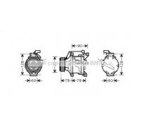 TOAK443 AVA QUALITY COOLING - купить в магазине запчастей по Украине