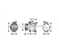 TOK447 AVA QUALITY COOLING - купить в магазине запчастей по Украине