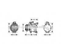 Компрессор, кондиционер AVA QUALITY COOLING TOK450 TOK450 AVA QUALITY COOLING - купить в магазине запчастей по Украине