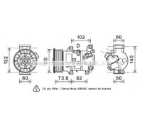 Компрессор, кондиционер AVA QUALITY COOLING TOK683 TOK683 AVA QUALITY COOLING - купить в магазине запчастей по Украине