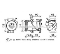 Компрессор, кондиционер AVA QUALITY COOLING TOK720 TOK720 AVA QUALITY COOLING - купити в магазині запчастин по Україні