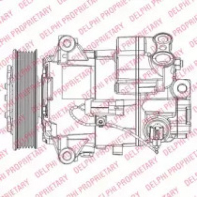 Компрессор, кондиционер TSP0155947 DELPHI - купить в магазине запчастей по Украине