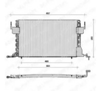 Конденсатор, кондиционер DELPHI TSP0225021 TSP0225021 DELPHI - купить в магазине запчастей по Украине