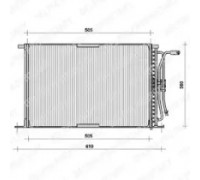 Конденсатор, кондиционер DELPHI TSP0225026 TSP0225026 DELPHI - купити в магазині запчастин по Україні