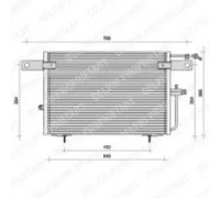 Конденсатор, кондиционер DELPHI TSP0225083 TSP0225083 DELPHI - купить в магазине запчастей по Украине
