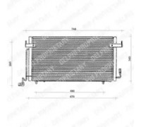 Конденсатор, кондиционер DELPHI TSP0225117 TSP0225117 DELPHI - купить в магазине запчастей по Украине