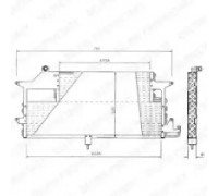 Конденсатор, кондиционер DELPHI TSP0225144 TSP0225144 DELPHI - купить в магазине запчастей по Украине