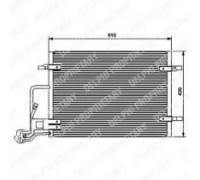 Конденсатор, кондиционер DELPHI TSP0225453 TSP0225453 DELPHI - купить в магазине запчастей по Украине