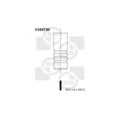 Впускной клапан V164730 BGA - купить в магазине запчастей по Украине