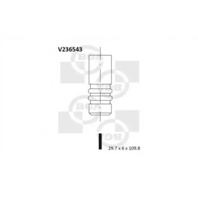 Выпускной клапан V236543 BGA - купить в магазине запчастей по Украине