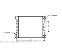 Радиатор, охлаждение двигателя AVA QUALITY COOLING VW2040 VW2040 AVA QUALITY COOLING - купить в магазине запчастей по Украине