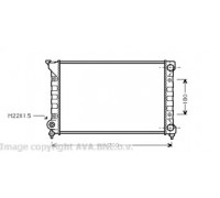 VW2072 AVA QUALITY COOLING - купить в магазине запчастей по Украине