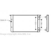 VW2105 AVA QUALITY COOLING - купить в магазине запчастей по Украине