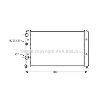 Радиатор, охлаждение двигателя VW2122 AVA QUALITY COOLING - купить в магазине запчастей по Украине