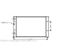 Радиатор, охлаждение двигателя AVA QUALITY COOLING VW2124 VW2124 AVA QUALITY COOLING - купить в магазине запчастей по Украине
