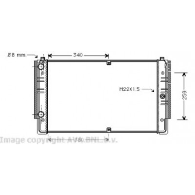 Радиатор, охлаждение двигателя VW2149 AVA QUALITY COOLING - купить в магазине запчастей по Украине