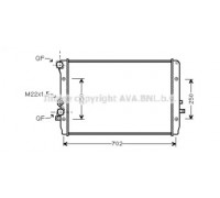 VW2193 AVA QUALITY COOLING - купить в магазине запчастей по Украине