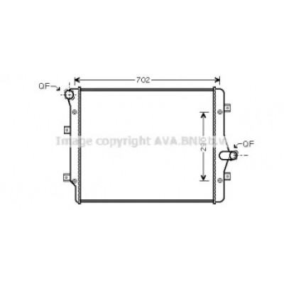 Радиатор, охлаждение двигателя VW2208 AVA QUALITY COOLING - купить в магазине запчастей по Украине