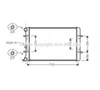 VW2217 AVA QUALITY COOLING - купить в магазине запчастей по Украине