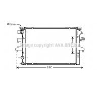 Радиатор, охлаждение двигателя AVA QUALITY COOLING VW2231 VW2231 AVA QUALITY COOLING - купить в магазине запчастей по Украине