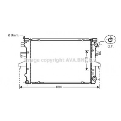 Радиатор, охлаждение двигателя VW2232 AVA QUALITY COOLING - купить в магазине запчастей по Украине
