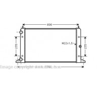Радиатор, охлаждение двигателя AVA QUALITY COOLING VW2247 VW2247 AVA QUALITY COOLING - купить в магазине запчастей по Украине