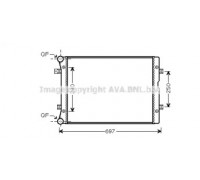 VW2283 AVA QUALITY COOLING - купить в магазине запчастей по Украине
