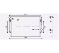 Радиатор, охлаждение двигателя AVA QUALITY COOLING VW2336 VW2336 AVA QUALITY COOLING - купить в магазине запчастей по Украине