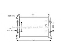 Радиатор, охлаждение двигателя AVA QUALITY COOLING VW2359 VW2359 AVA QUALITY COOLING - купить в магазине запчастей по Украине