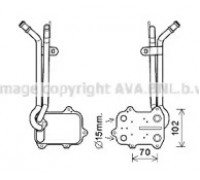 масляный радиатор, двигательное масло AVA QUALITY COOLING VW3389 VW3389 AVA QUALITY COOLING - купить в магазине запчастей по Украине