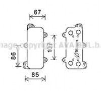 масляный радиатор, двигательное масло AVA QUALITY COOLING VW3392 VW3392 AVA QUALITY COOLING - купить в магазине запчастей по Украине