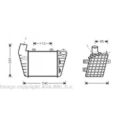 Интеркулер VW4159 AVA QUALITY COOLING - купить в магазине запчастей по Украине